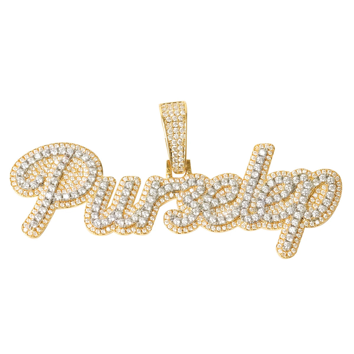 Bubble Letter Iced Out Custom Name Necklace for Men Personalized Pendant Real Gold Plated Charms Hip Hop Jewelry Free Shipping