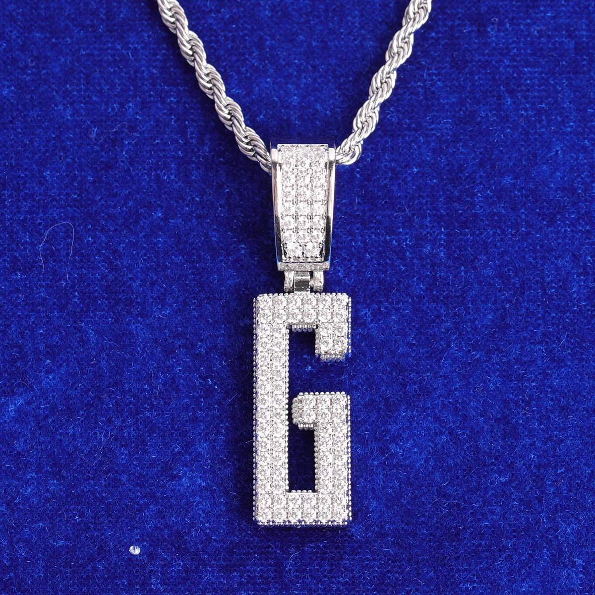 Letter Pendant Women Jewelry Real Gold Plated Hip Hop Jewelry