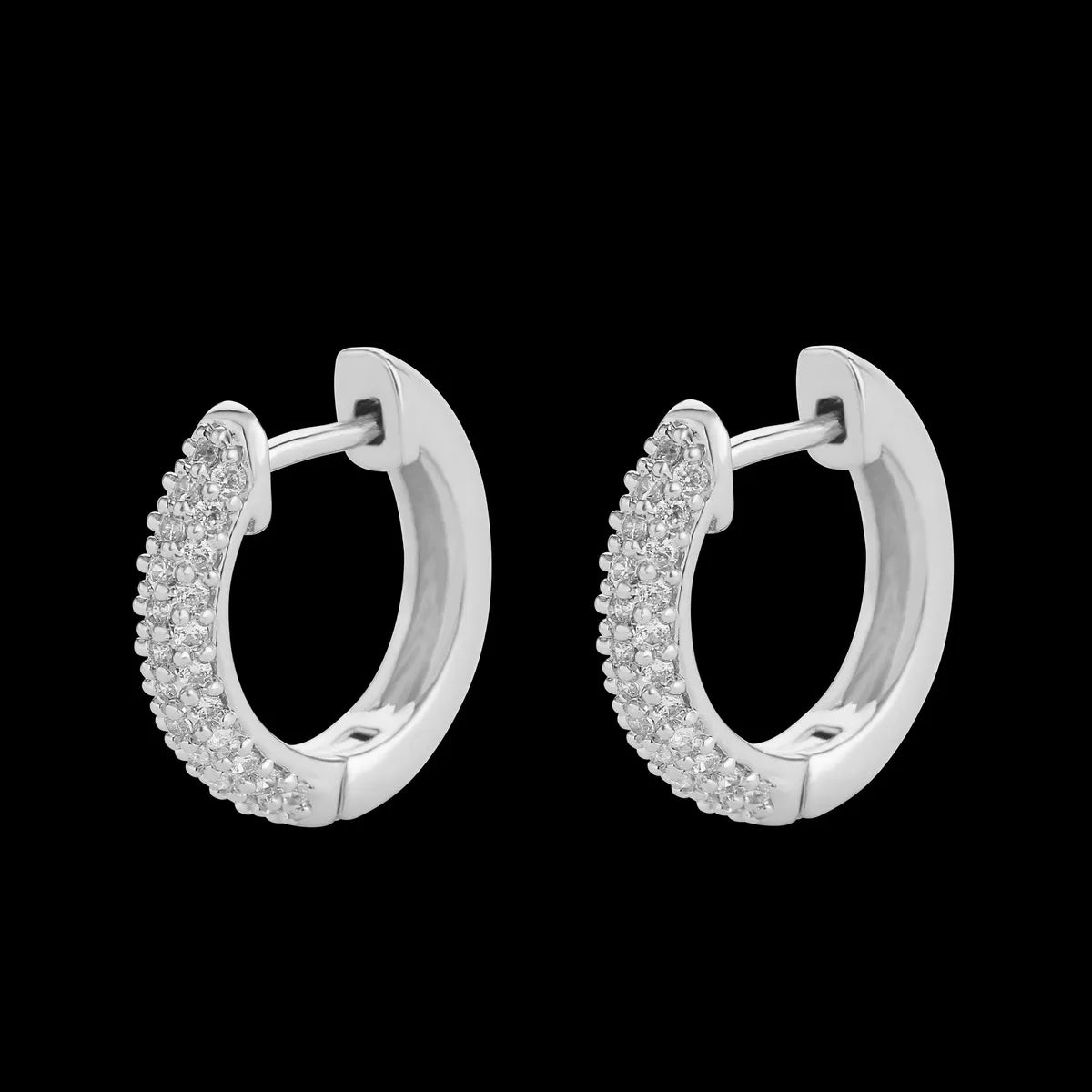 Bubble Letter Iced Out Hoop Earring Real Gold Plated Women Charms Hip Hop Jewelry Free Shipping Items