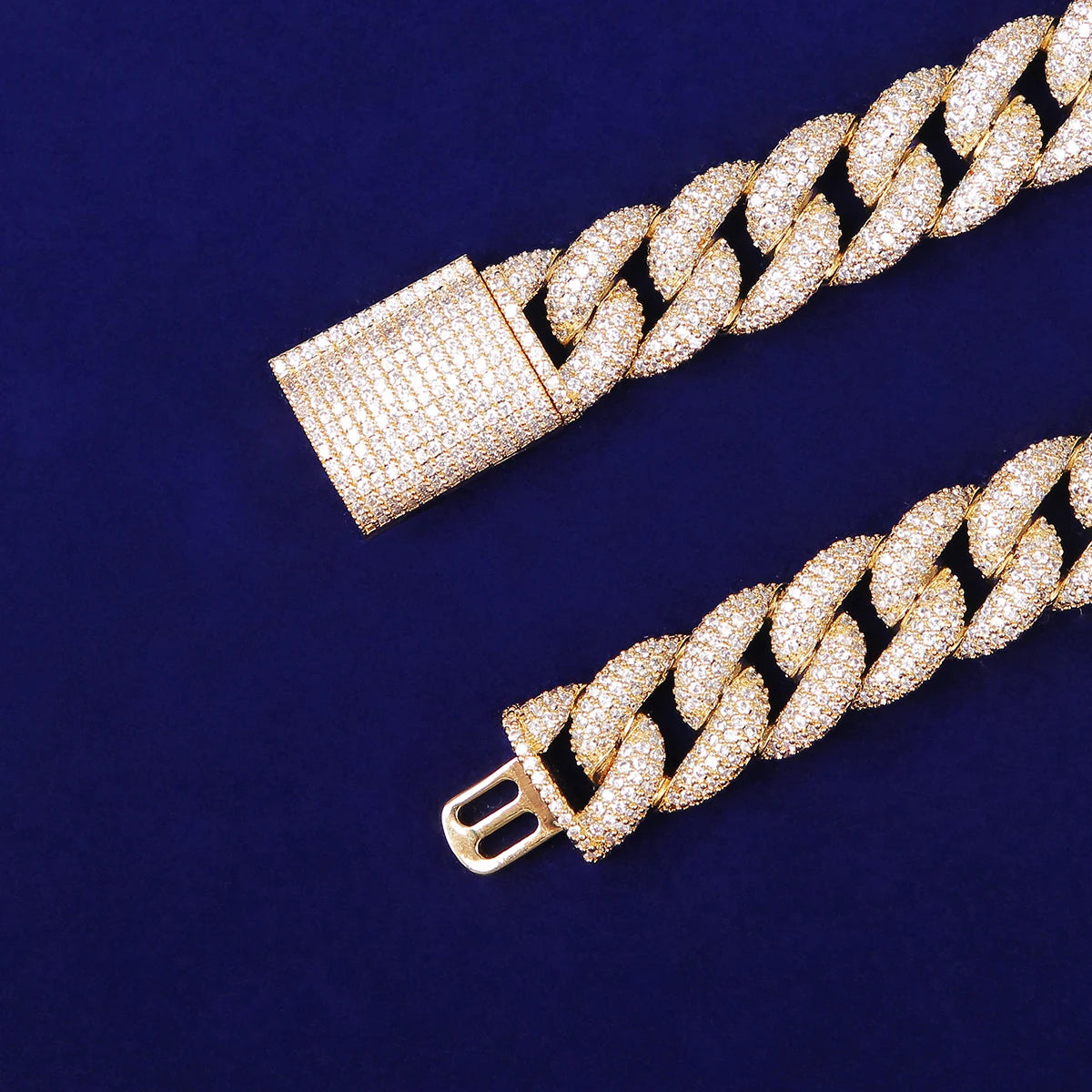 Bubble Letter Miami Cuban Link Chain Men Necklace Gold Color Real Copper Material Charms Hip Hop Jewelry 2021 Trend Christmas