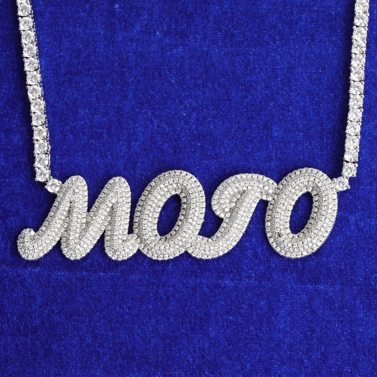 Bubble Letter Custom Name Necklace for Men Personalized Choker Chain Real Gold Plated Hip Hop Jewelry Free Shipping Collares Hom