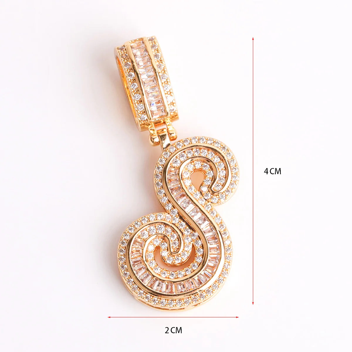 Bubble Letter Letter Jewelry Women’s Cursive Baguette initial Pendant