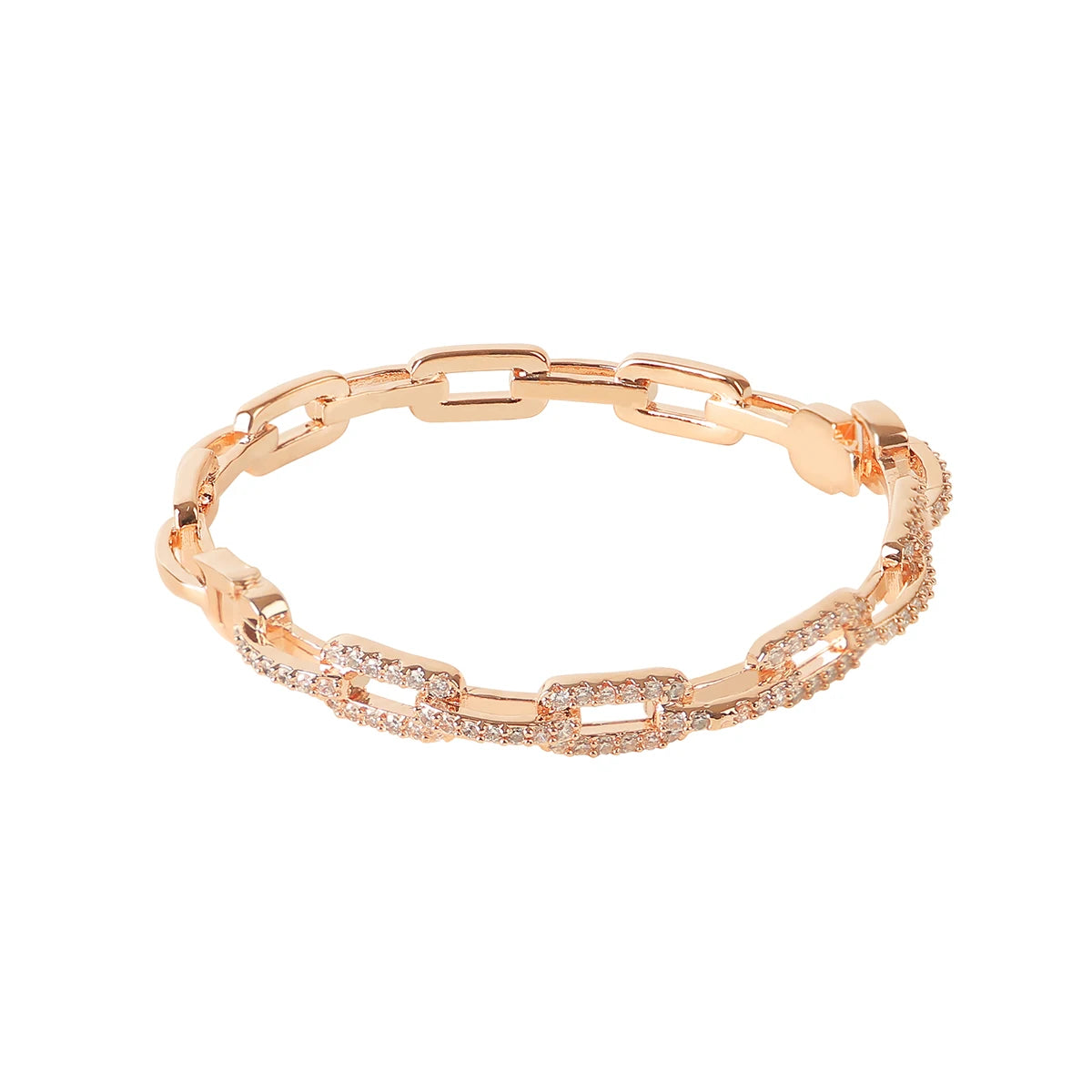 Women’s Bracelet Copper Cubic Zircon Hip Hop Jewelry