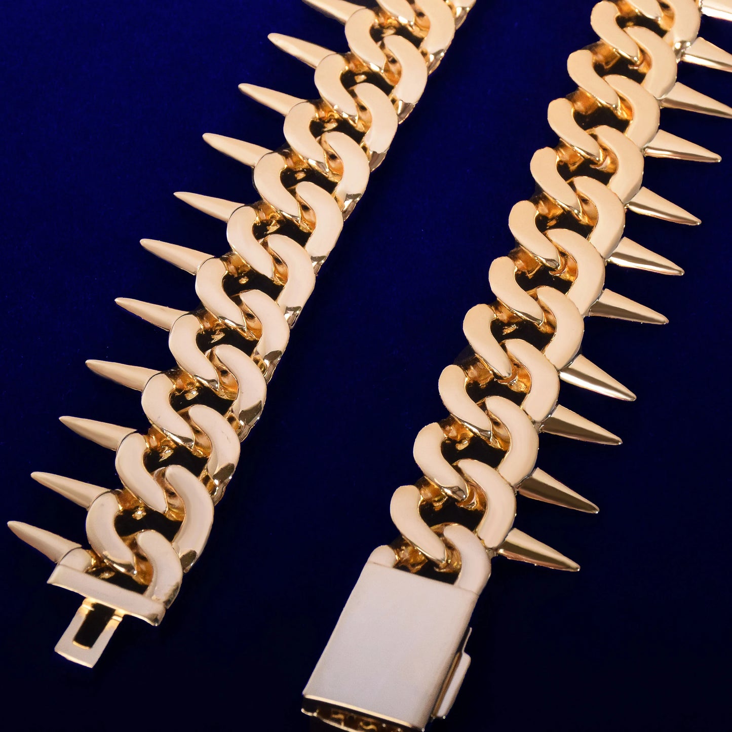 Bubble Letter Heavy Miami Cuban Link Chain for Men Necklace Choker Iced Out A AAA Zircon Rock Fashion Jewelry Real Gold Plated