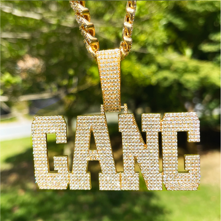 Bubble Letter Iced Out Custom Name Necklace Pendant for Men Personalized Micro Pave Charms Bling Hip Hop Jewelry